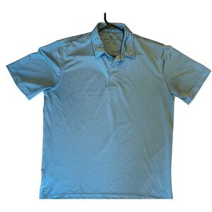 Southern Point Co Men's Blue Performance Short Sleeve Golf Polo Shirt Medium